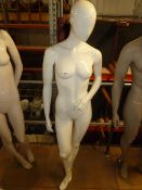 * female mannequin with glass base