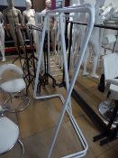 * 2 x white freestanding hanging rails