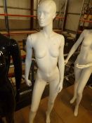 * female mannequin with glass base