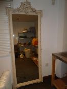 * large ornate statement mirror with cream frame 800w x 2100h