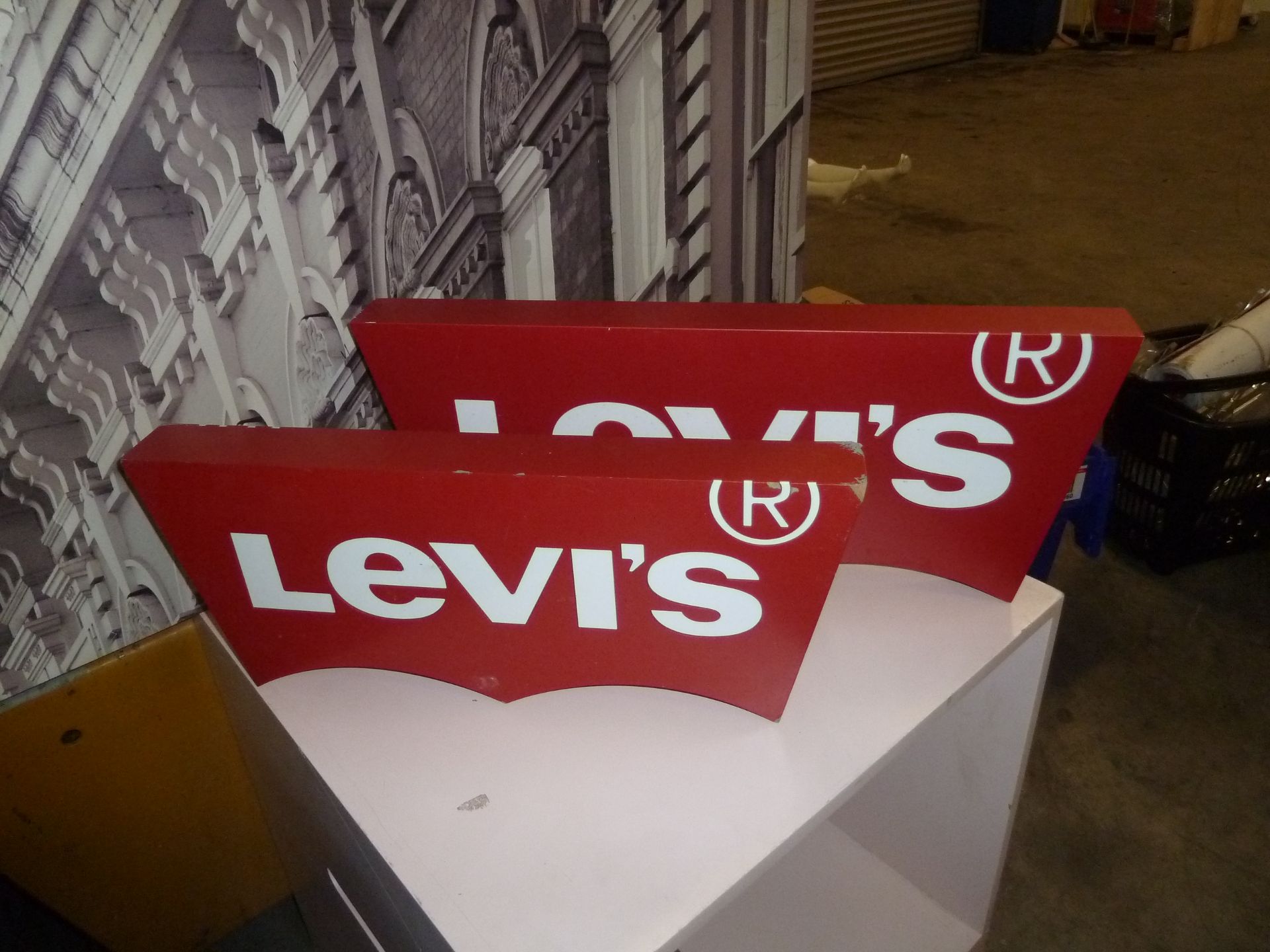 * 3 x Levi's branded display signs - Image 3 of 3