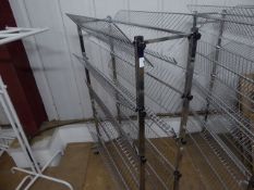 * chrome double sided 5 tier shoe racks 1050w x500d x 1550h