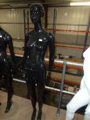 * female mannequin with glass base