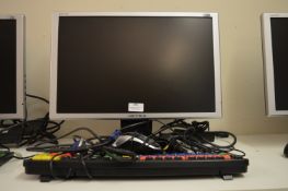 *Hanns.G HW191D Computer Monitor, Keyboard, Mouse and Cables