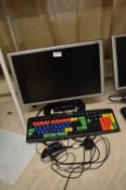 *Hanns.G HW191D Computer Monitor with Keyboard Mouse and Cable