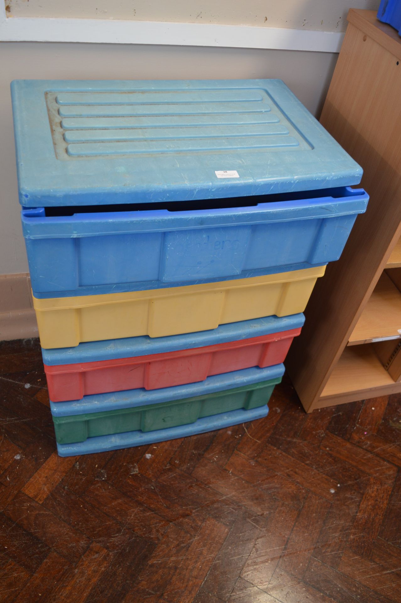 *Plastic Four Drawer Storage Unit