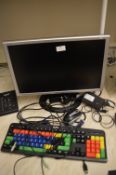 *Hanns.G HW191D Computer Monitor with Keyboard Mouse and Cable