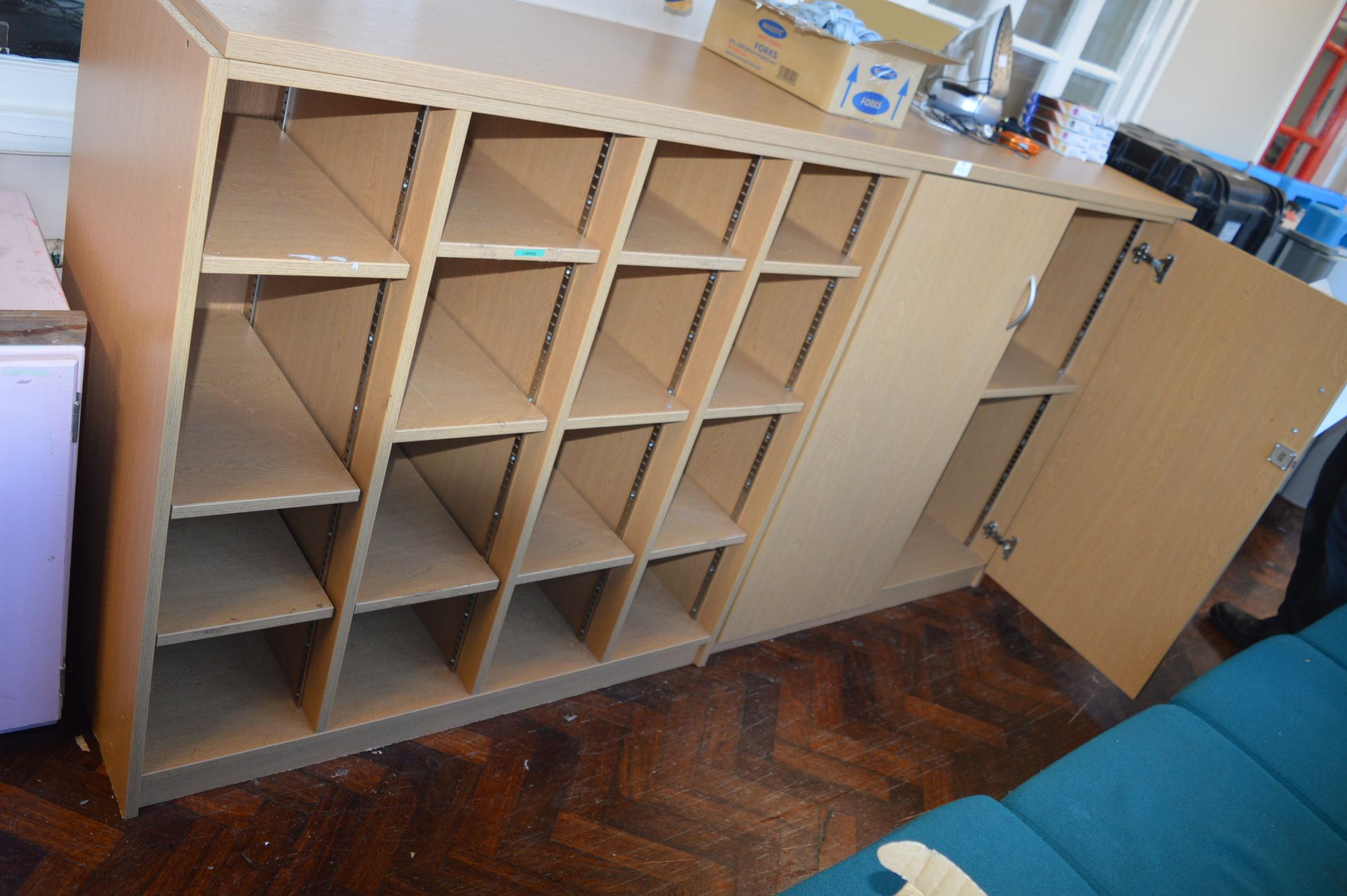 *Two Piece Storage Unit with Cupboard and Cubby Holes