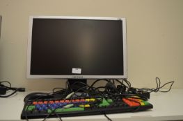 *Hanns.G HW191D Computer Monitor, Keyboard, Mouse and Cables