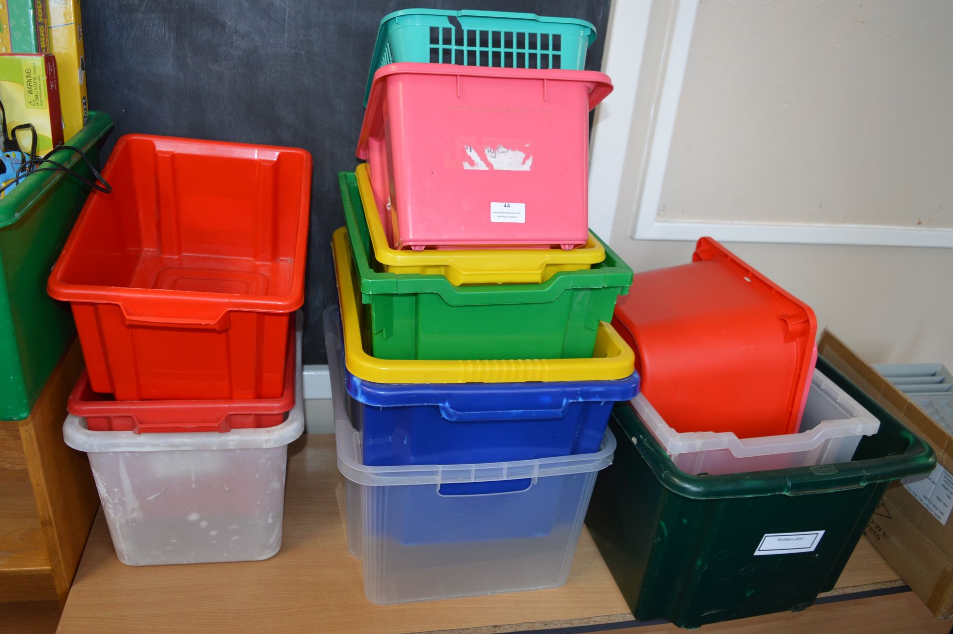 *Quantity of Plastic Storage Boxes