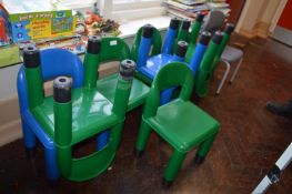 *Nine Primary School Plastic Chairs