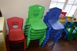 *Twelve Primary School Plastic Chairs