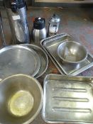 Three Star Themos Jug, Coffee Maker, and Assorted Bowls, Trays and Roasting Trays