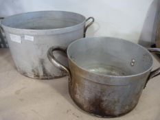 Two Double Handled Cooking Pots