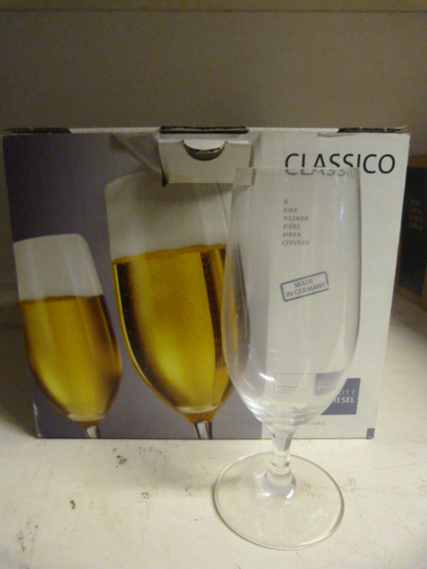 *12 Classico 370ml Beer Glasses