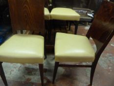 *12 Wood Framed Upholstered Restaurant Chairs