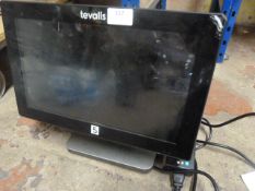 *Tevalis SP5514 Electronic Till Monitor with Cable (Damage to Corner)