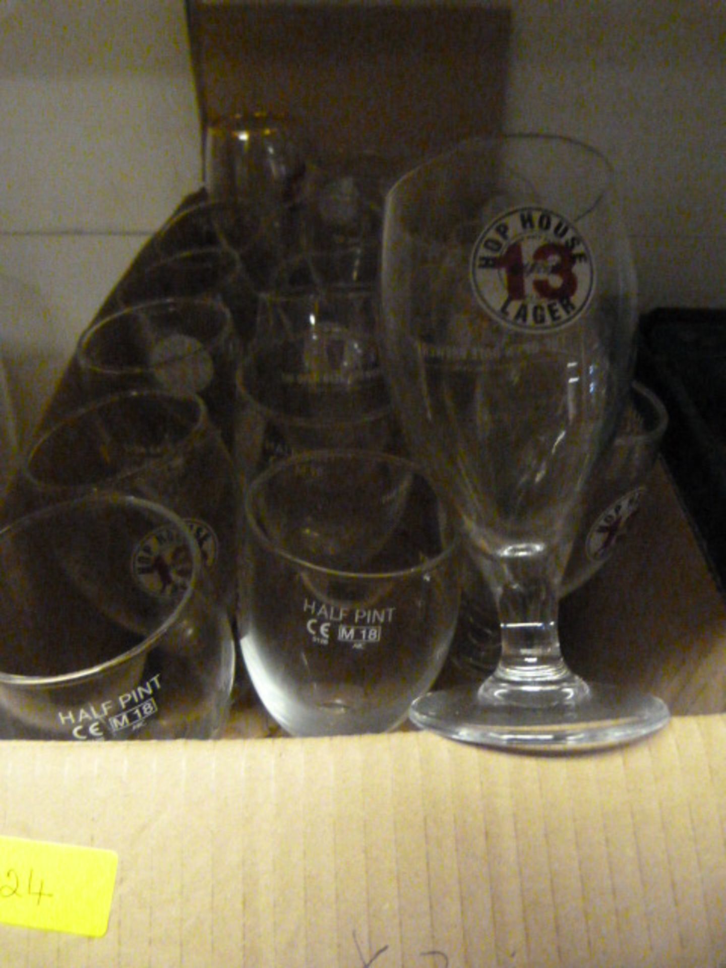 *26 Hop House Larger 1/2 Pint Glasses