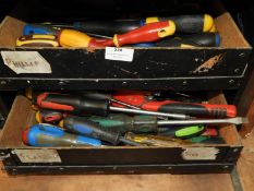 *Two Component Drawers Containing Screwdrivers