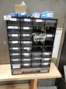 *Set of Component Drawers Containing SS and Other Drill Bits