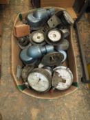 *Box Containing Pressure Gauges, RPM Meters, etc.