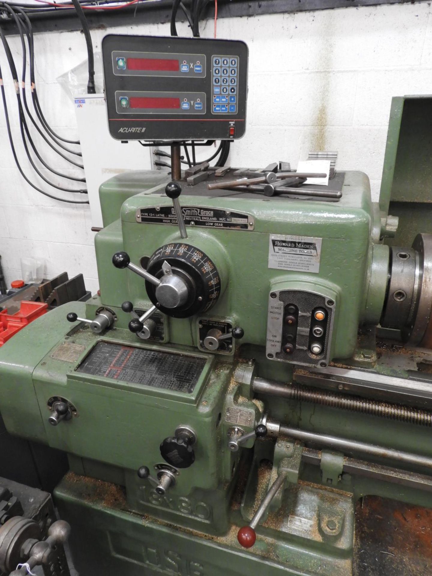 *DS&G 13x30 Lathe, Machine No.34096-862 with 4 Chucks - Image 3 of 3