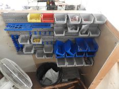 *Set of Component Drawer Boxes with Wall Rack