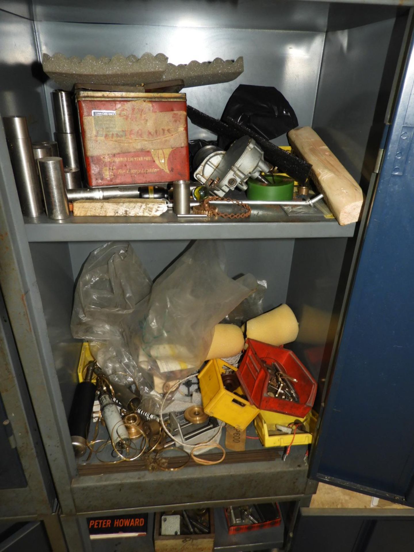 *Industrial Cabinet Containing Assorted Machine Tooling, Brass and Other Nonferrous, etc.
