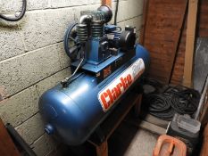 *Clarke SE35C270 Compressor mounted on Horizontal Receiver Voltage: 230/400