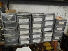 *Five Component Drawer and Contents; Jubilee Clips, Brass Fittings, Stainless Steel Fittings, etc.