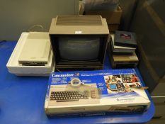 *Commodore 64 Personal Computer with Monitor, and Two Disc Drives