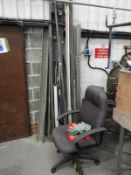 *Quantity of Assorted Galvanised Tube, Executive Swivel Chair, etc.