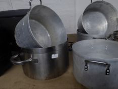 * large cooking pots x 5