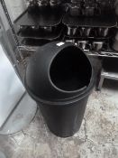 * black plastic bin