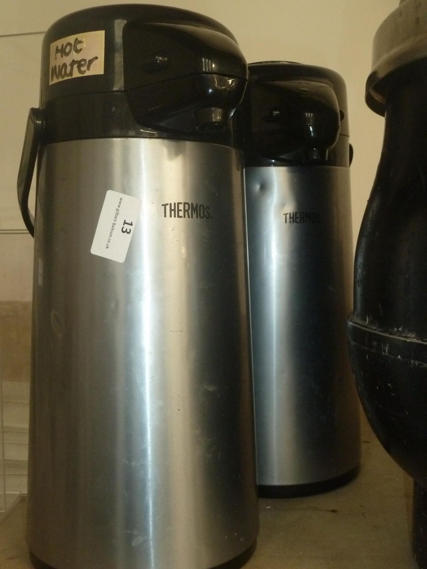 * 2 x Thermos hot drink canisters with dispense tap - Image 2 of 2