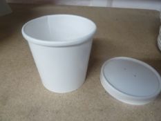 * disposable pots and lids