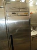 * Williams S/S upright fridge HG1SA on castors. 740w x 810d x 1970h