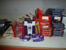 * large selection of chocolates and biscuits