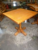 * 4 x solid wooden tables 700w x 700d x 750h