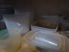 * miscellaneous plastic tubs