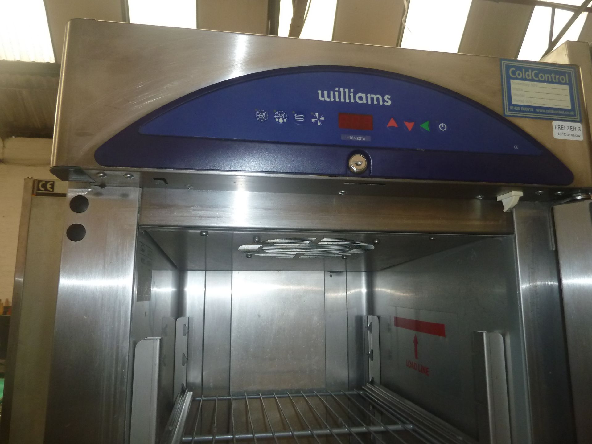 * Williams S/S upright freezer LZ12. 600w x 700d x 1900h - Image 3 of 3