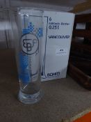 * 6 x Edinburgh beer factory glasses