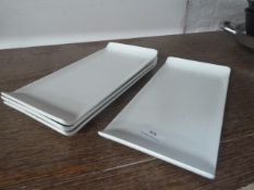 * 4 x white rectangle plates