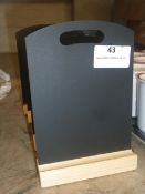 * mini table top chalk boards x 6