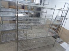 *wire racking - 4 shelf - 1500w x 600d x 1650h