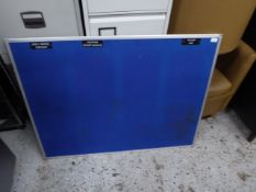 * blue pin board - 1200w x 900d