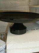 * black cake stands, boxed x 2