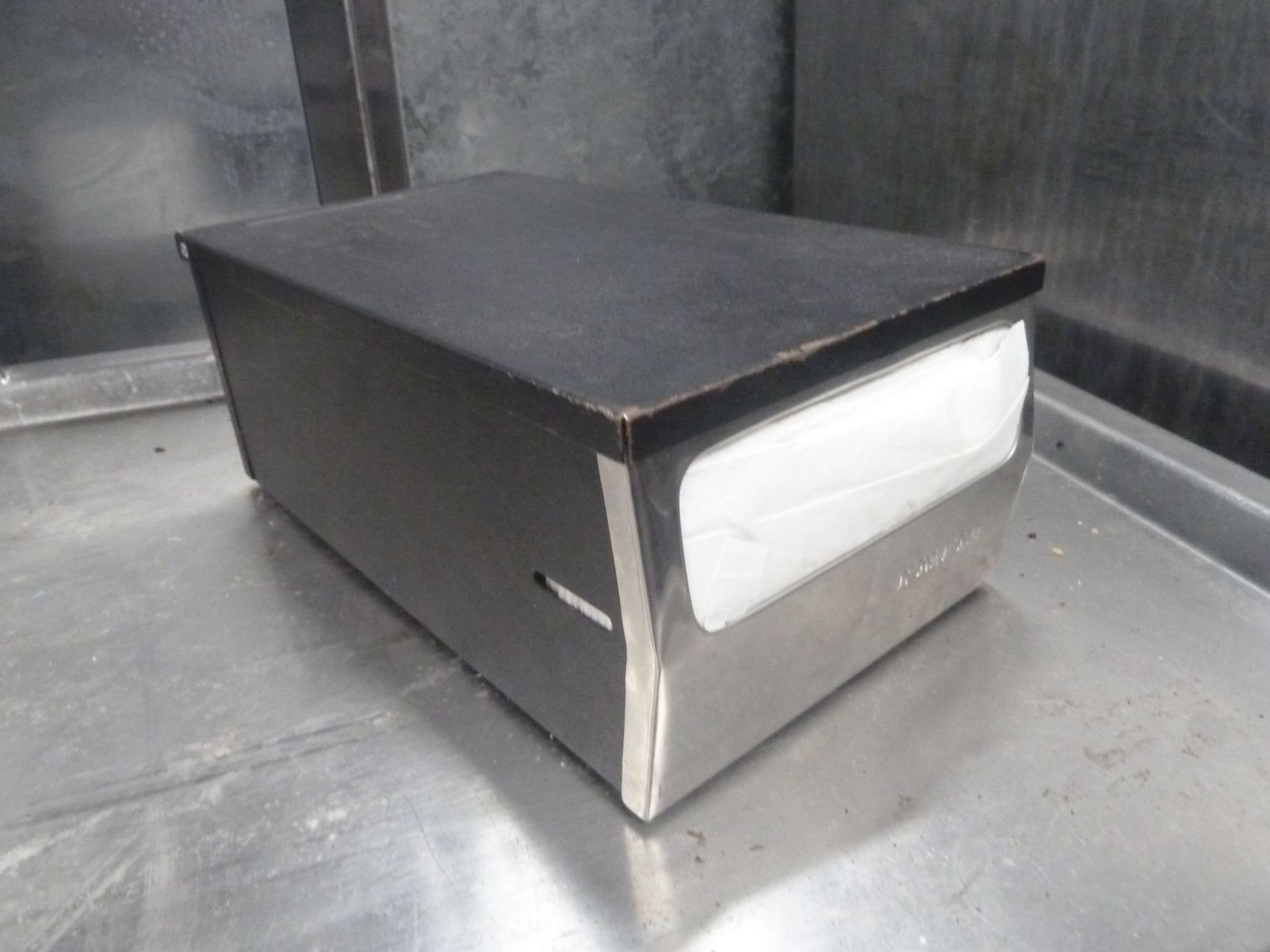 * black and S/S napkin dispenser - Image 2 of 2