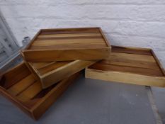 * 4 x wooden trays