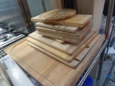 * 11 x assorted wooden boards